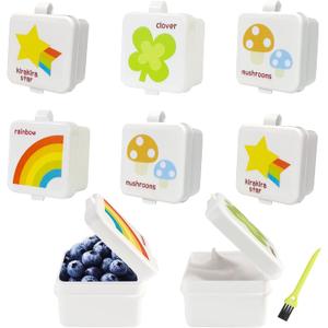 8 Pack Salad Dressing Container To Go, Small Condiment Containers with Lids, Reusable Sauce Containers, Plastic Condiment Cup, Leak-proof for Lunch Bento Box Kids
