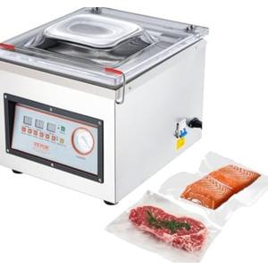 VEVOR Chamber Vacuum Sealer, 320W Sealing Power, Vacuum Packing Machine for Wet Foods, Meats, Marinades and More, Compact Size with 12.6 in Sealing Length, Applied in Home Kitchen and Commercial Use