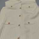 Saodimallsu Womens Sleeveless Sweater Vest Button Up Cable Knit Crew Neck Trendy Casual Loose Summer Cardigan (Medium, Beige)