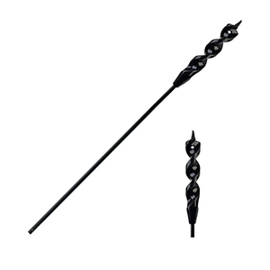 Flexible Installer Drill Bit for Pulling Wires Through Walls Ceilings and Sidewalks,54-Inch Long, 9/16-Inch Auger with a Fish Eye Hole and Screw Point, 3/16" 3-Flat Anti-Slip Shank