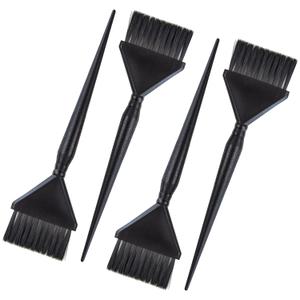 Classic Hair Dye Brushes - 4 Standard Size Tint Brushes for Hair Color - Hair Dye Brush Applicator - Hair Coloring Brush - Color Brushes for Hair Salon - Highlight Brush (Black)