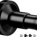 Bonpally Shower Curtain Rod, Adjustable 32-75 Inches Spring Tension Rod, Non-Slip No Drilling Stainless Steel Shower Rods for Bathroom Window Room Divider, Never Rust, Black