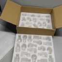 Small Glass Bud Vases Set of 40: Hewory Mini Vase Bulk for Wedding Centerpieces - Tiny Vases for Baby Showers Party Vintage Home Table Decor(2.6"(H)2.0"(D))