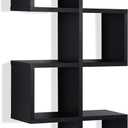 Danya B. Cubby Chessboard Wall Shelf – Black