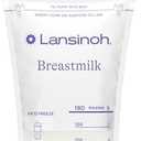 Lansinoh Breastmilk Storage Bags, 200 Count Value Pack, Baby Essentials, Fast Freeze & Thaw Breast Milk Bags for Baby Bottle Feeding, Superior Strength & Stretch, 6 Ounce
