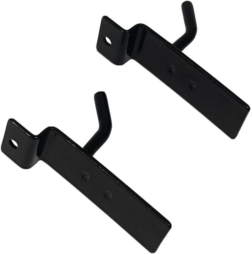 1" Slatwall Hooks, Black, Hanger Display,Display Panel Hooks Wire Metal 2Pc Set