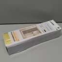 AJAZZ 100% Blackout Magnetic Door Curtain Accordion Doors Interior Folding Closet Door Curtain Invisible Applicable Bedroom Room Living Room Doorway (Cream White 42" W x 78" L) 1 Panel