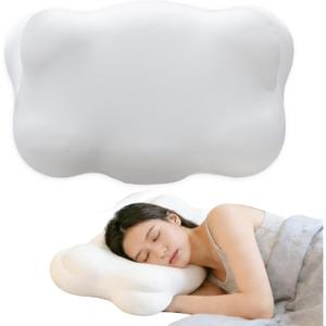 Cloud Pillow, Ergonomic Memory Foam Cervical Neck Support Pillow with Breathable Pillowcase, Dual Height Cloud Align Pillow for Side Back Stomach Sleepers