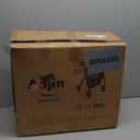 Aojin Lightweight Foldable Rollator Walkers with Seat for Seniors, 350 lb Capacity, 8'' Wheels, 17.7" Big Seat, 6-Position Adjustable Height, Ultralight Aluminum Frame Rolling Walker (Purple)