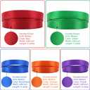2 x MEEDEE 3/8 Inch Satin Ribbon Set 10 Rolls Rainbow Double Face Ribbon for Gift Wrapping, 5 Yards Each (Total 50 Yards), Decorative Ribbon for Presents & Party Favors