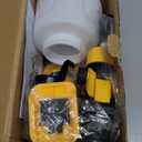 Paint Sprayer, 700W High Power Cordless Electric Spray Paint Gun with 1400ml (47oz) Container, 24000mAh Batteries, LED Light, 3 Modes & 6 Brass Nozzles, Paint Sprayer for House Painting