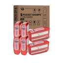 PocketSharps - Pocket-Size Travel Sharps Container for Pen Needles, Lancets, Strips - Premium Quality, Flat Bottom, Translucent Lid, Easy-Use, Portable Eject & Disposal Sharps Container - 6 Pack