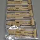 Sumind Christmas Unfinished Nutcracker Christmas Wooden Nutcrackers 5 Inch Xmas Craft Kit Box Paintable Nutcracker Figures for Adults Arts Project Ornaments Decoration(6 Pieces)