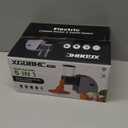 Electric Cheese Grater, Salad Maker with 5 Replaceable Multi-use Blades, 250W Electric Cheese Shredder, One-Touch Kitchen Slicer Salad Machine for Vegetables, Fruits, Cheeses, Nuts (Space silver)