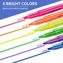 Highlighters Assorted Colors, 60 Pack Highlighters Bulk : No Bleed & Dry-Quickly, Highlighter Set : Chisel Tip & 6 Bright Colors, Highlighter Markers for school | college | office supplies (Multicolor)
