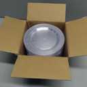bUCLA 100Pieces Clear Plastic Plates - 6.25inch Premium Hard Disposable Salad/Dessert/Appetizer/Small Cake Plates for Wedding& Party