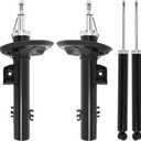 ECCPP shock Struts shock absorbers for 2004-2010 for BMW X3 shock Struts for 72548 G52199 G59199 72547 G52200 G59200 344487 39107 Front and Rear shocks