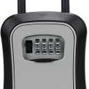 Key Lock Box, Combination Lock box with Code for House Key Storage, Combo Door Locker (G7black-1pack)