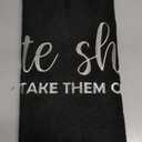 Welcome Mat Outdoor Entryway Cute Shoes Take Them Off Mats for Front Door with Rubber Backing Doormat All-Weather Indoor Mat Polystyrene Non Slip Natural Mat Black (1'6" x 2'4" (Rectangular))