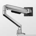 monTEK Deluxe Monitor Arm for 17 to 40 Inch Curved Screens with Cable Management Aluminum Fully Adjustable Single Monitor Arm with Clamp/Grommet, Quick Release Plate,75x75/100x100 VESA