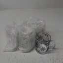 Maxcheck 6 Pack 12 oz Halloween Coffee Mugs Spider Web Glass Cups Gifts Bulk Clear Drinking Glasses with Handle for Halloween Party Supplies Decorations