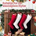 HMASYO Christmas Stocking Holders for Mantle Set of 4, Heavy Duty Iron Stocking Hangers Base, Low Profile Weighted Stocking Holder Hooks for Fireplace Tabletop Shelf Christmas Decoration, Copper