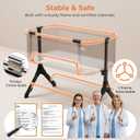 Pamo babe Bedside Bassinet for Baby, 3-in-1 Foldable Travel Bassinet with Wheels, Portable Baby Bassinet Adjustable Height, Storage Bag, Baby Bedside Sleeper Ideal Gift for Newborn Parents (Grey), 37"L x 21"W x 31"H