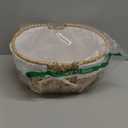 Medium Picnic Basket with Handles, Handwoven Water Hyacinth with Removable and Washable Lining, Oval Basket for Easter,Camping, Outdoor, Gift, Home Decor. White