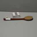 ICANdOIT-17.71Inch Natural Boar Bristles Anti-Slip Long Handle Bath Brush,Bent Handle Shower Scrubber for Exfoliating,Shower Back Brush,Exfoliation Set with Pumice Stone (1 Pack)