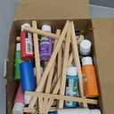 Canvas Boards with Easel for Painting Pack of 6 8 x 10 Inch Painting Canvas Panels with Pine Easels, Blank Canvas Beginner Kit for Acrylic Oil Watercolor Crafts Sip and Paint Art Party