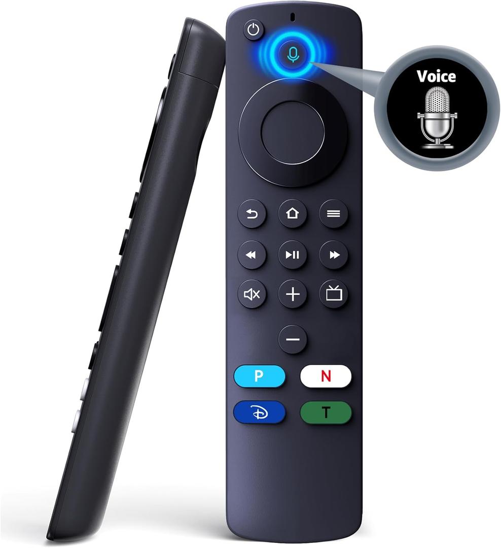 PZL L5B83G (3rd Gen) Replacement Voice Remote for AMZ Smart TVs Stick 2rd Gen/3rd Gen/Lite/4k, TV Cube 1st Gen/2nd Gen, AMZ Smart TVs 3rd Gen