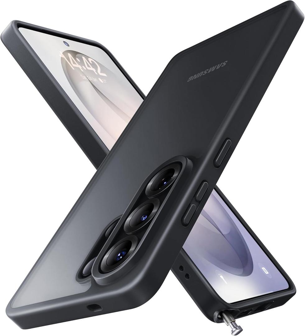 CASEKOO Black for Samsung Galaxy S26 Ultra Case 6.9'' [16FT Military-Grade Protection] [Camera Guard] [Anti-Fingerprint] Slim Matte Translucent Shockproof S26 Ultra Case with Lanyard Hole, Black