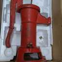Antique Pitcher Hand Water Pump, Cast Iron Red Hand Well Pump 25ft Maximum Lift Manual Water Transfer Pump, Boost Fountain for Outdoor, Yard, Pond, Garden