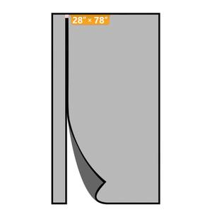 Yotache Reversible Side Opening Magnetic Screen Door Fits Door Size 42 x 80, Reinforced Sewing Mesh for Balcony, French, Sliding Door, Actual Screen Size 44" x 81", Black