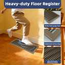 24x8 Floor Return Air Grille Fit 8x24” and 24x8” Duct Opening,Jumpable Floor Vent Cover Grille,Heavy Duty Floor Air Return Vent Cover Grill,Outer Dimensions: 25.75"W X 9.75"H