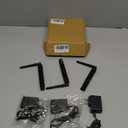 DMX512 Wireless Stage Lighting Control System, 2.4G1 Transmitter and 2 Receivers, LED DJ Controller for Disco Party Bar (Black)