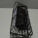 NESOMI Shower Caddy Adhesive Shower Organizer 7-Pack, Rustproof Stainless Steel Bathroom Shelves, Large Capacity No-Drill Rack Storage Accessories with Soap Dish Toothbrush Holder &24 Hooks Home Decor (7-Piece Set, Black)