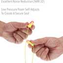 Howard Leight by Honeywell Laser Lite High Visibility Disposable Foam Earplugs, 100-Pairs, Pink/Yellow, LL-30