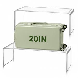 RattanView 2 Pcs 19 x 8 x 7 Inch Large Acrylic Riser Display Stands, 8 mm Extra Thick Heavy Duty Acrylic Shelf Riser for Monitors Bread Machine Cabinet Collectibles Jewelry Display Shoes Store (Clear)