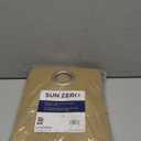 Sun Zero Easton Blackout Energy Efficient Grommet Curtain Panel, 40" x 95", Taupe(pack of 1)
