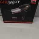 CHI Rocket Hair Dryer, Hair Dryer With Comb & Drying Nozzle Attachment, Quick-Drying For Shiny, Frizz-Free Hair, Lightweight & Low EMF