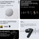 CMF Buds Pro 2 Wireless Earbuds with Smart Dial, 50dB Hybrid Noise Cancelling Earbuds Wireless Bluetooth 5.4, 11mm Bass with LDAC, 6 Hi-Res Audio Mics, 43H Playtime, Fast Charging Case, Light Grey