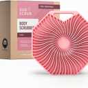 Sud Scrub Antimicrobial Silicone Body Scrubber, Exfoliating Body Brush for Sensitive Skin, Antibacterial Shower Scrubber for Body, Bathroom Essentials for Men & Women, Pink