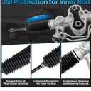 Hydraulic Power Steering Rack and Pinion Compatible with 2007-2013 Chevrolet Silverado 1500, GMC Sierra 1500 with Outer Tie Rod Ends