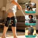 Cordless Knee Massager with Heat, 360All-around Vibration, Graphene Heating Pad for Knee, Rechargeable Multi Modes Large-size Range for Athletes Housewives Elders, Gifts for Men Women Home Office Use