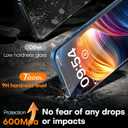 TOCOL for iPhone 16e Screen Protector/iPhone 13 Screen Protector 9H Hardness Military Grade Shatterproof HD Tempered Glass Full Coverage Easy Installation Case Friendly 2 Pack (Clear)