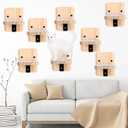 8 Pack Cat Wall Steps Climbing Shelf Wall Mounted Cat Stairs Scratcher Pad for Cats Perch Platform Supplies