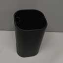 Universal Knife Block for Kitchen, WELLSTAR Knife Holder without Knives, Safe Space Saver Large Volume Stable Knife Storage with Scissors and Sharpening Rod Slot, Detachable for Easy Cleaning - Black