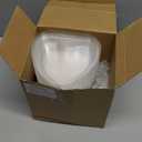 Hushee 24 Pcs 15 oz Valentine's Day Heart Shaped Cake Pan with Lid 6.3 Inch Aluminum Foil Disposable Cupcake Baking Pan Heart Food Packing Muffin Tin Liner Pudding Cooking Cup for Mother's Day