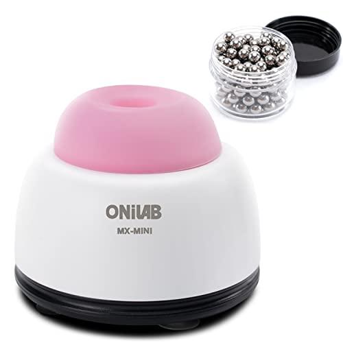 ONiLAB Mini Vortex Mixer with Touch Function, Lab Mixing, Nail Polish,Tattoo Ink,Eyelash Adhesives and Acrylic Paints Mixing, Lab Vortexer for Centrifuge Tubes and Test Tubes,Pink ONiLAB Mini Vortex Mixer with Touch Function, Lab Mixing, Nail Polish,Tattoo Ink,Eyelash Adhesives and Acrylic Paints Mixing, Lab Vortexer for Centrifuge Tubes and Test Tubes,Pink